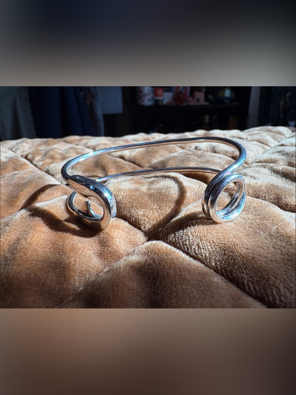 Sterling Close Pin Bangle